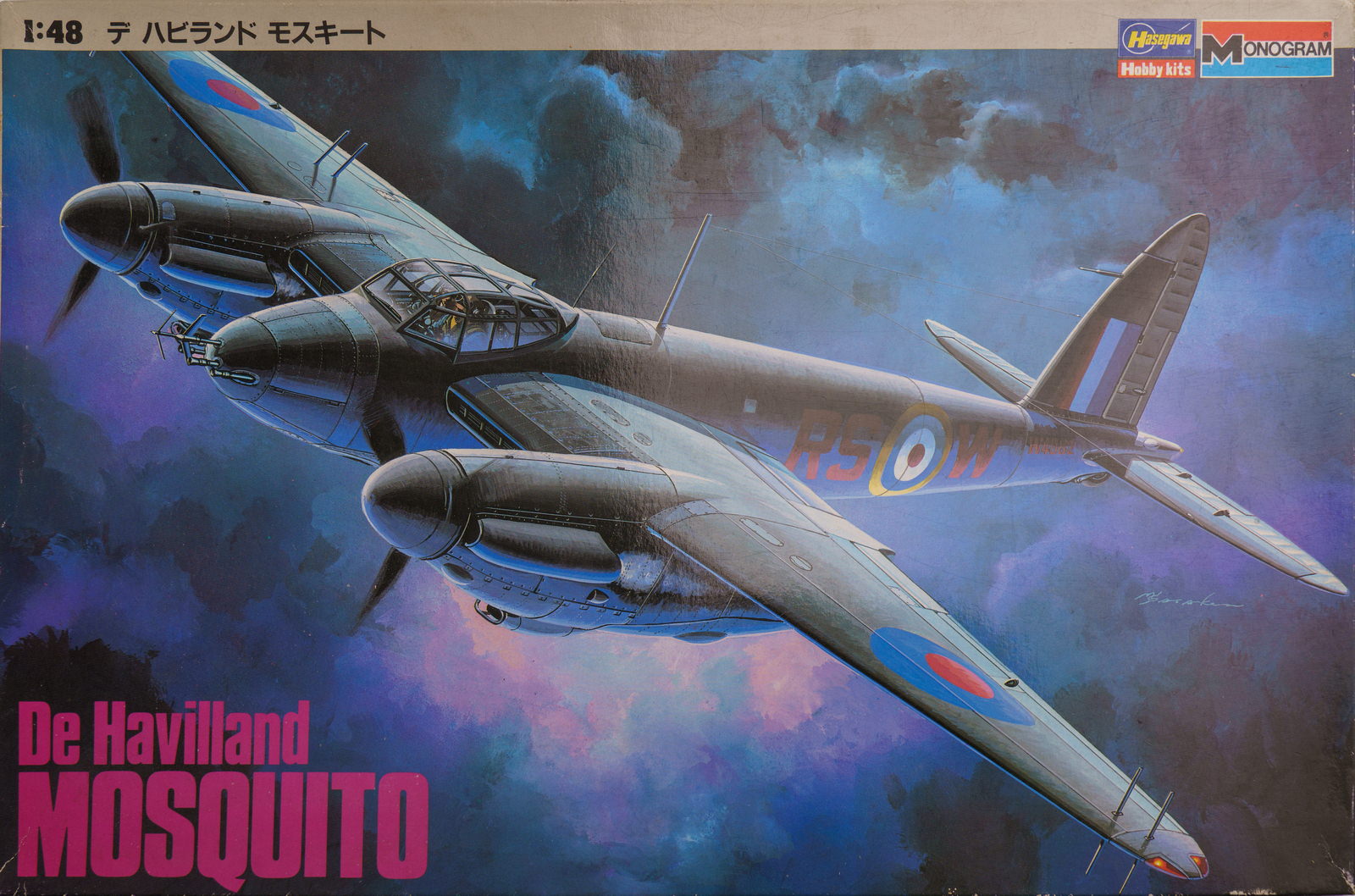 【板件评测】长谷川 德哈维兰蚊式战斗机 De Havilland DH.98 Mosquito 1/48 HM9 monogram 摩根 拼装飞机模型