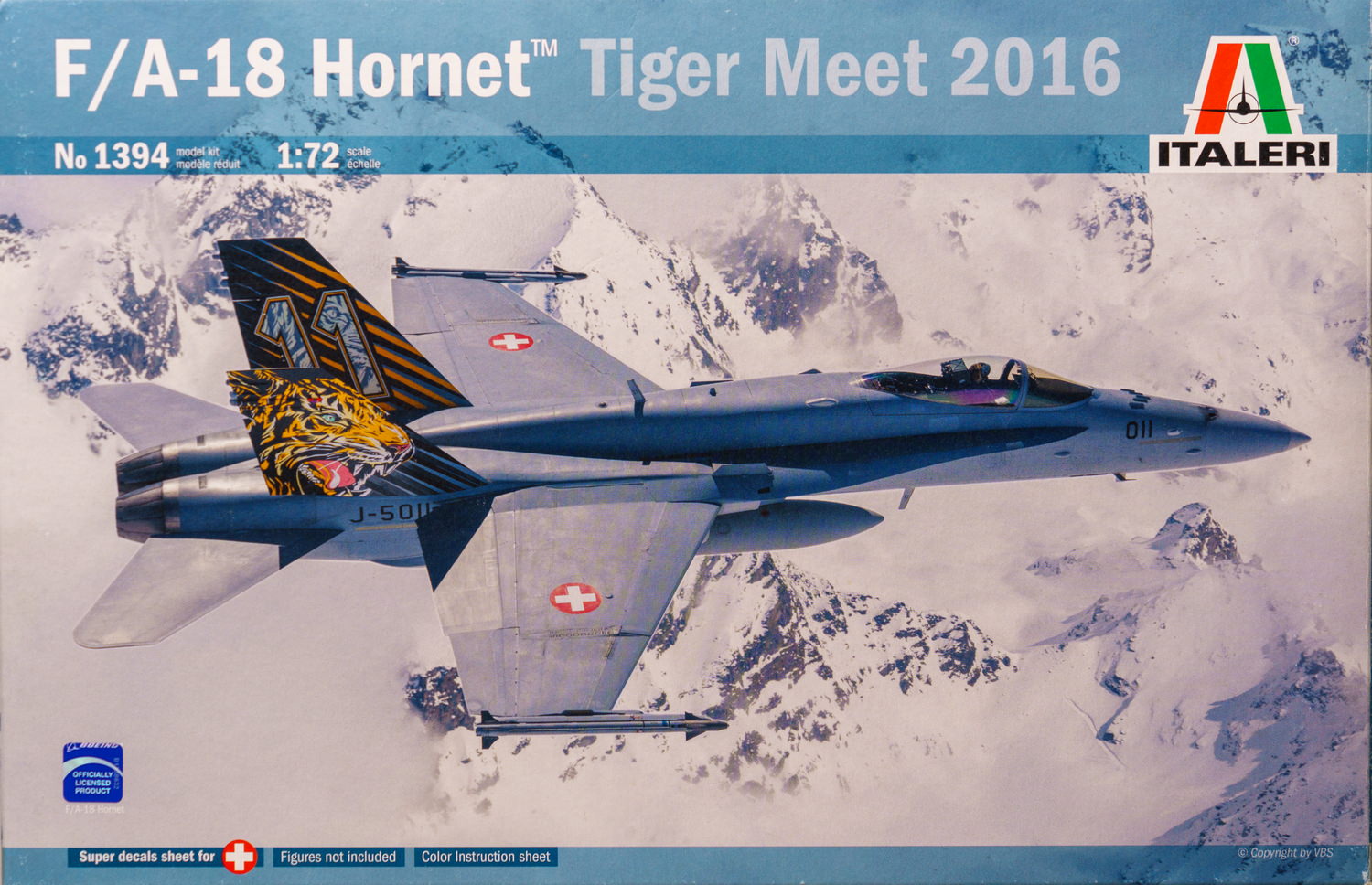 【板件评测】意大利 1/72 F/A-18 大黄蜂 Hornet 老虎会 Tiger Meet 2016 Italeri 1394