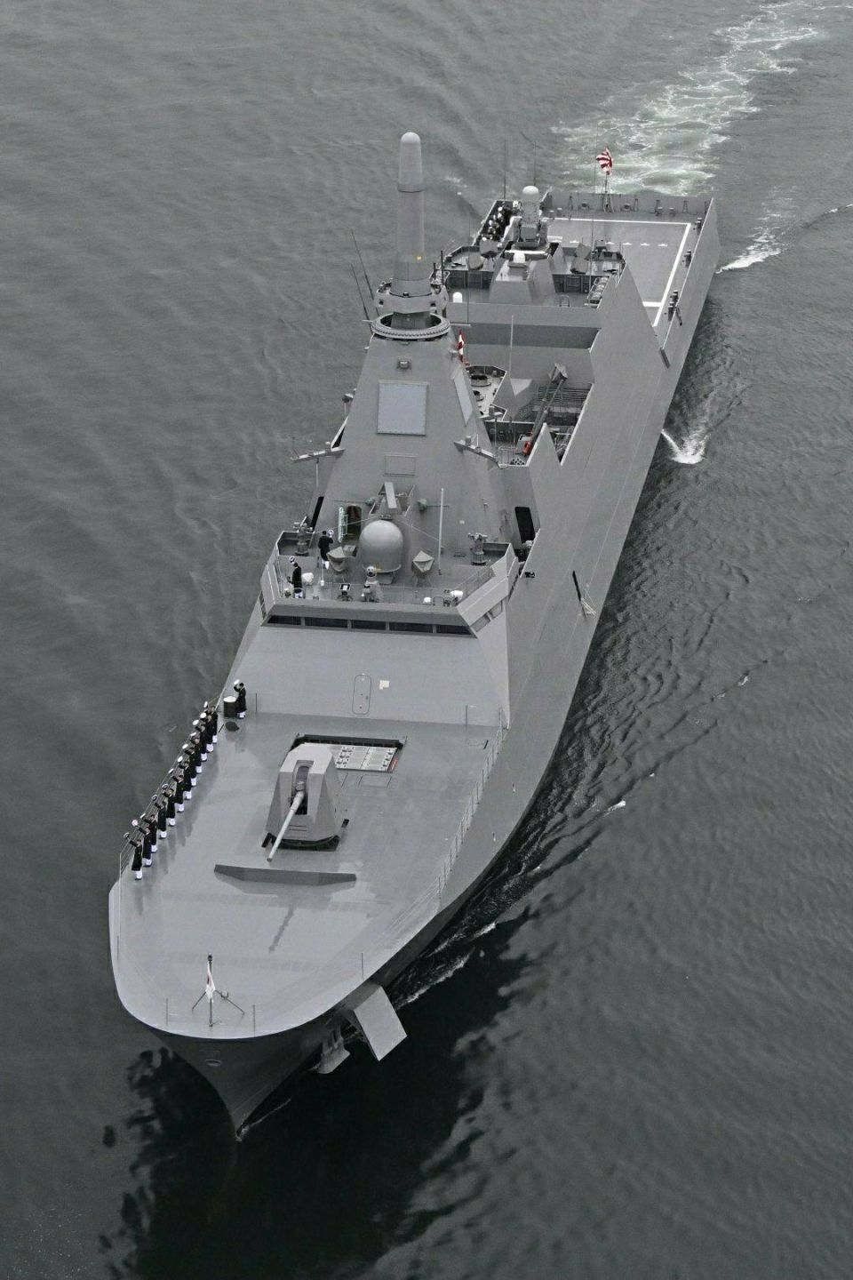 日本海自第7艘最上级护卫舰 首次安装垂发
