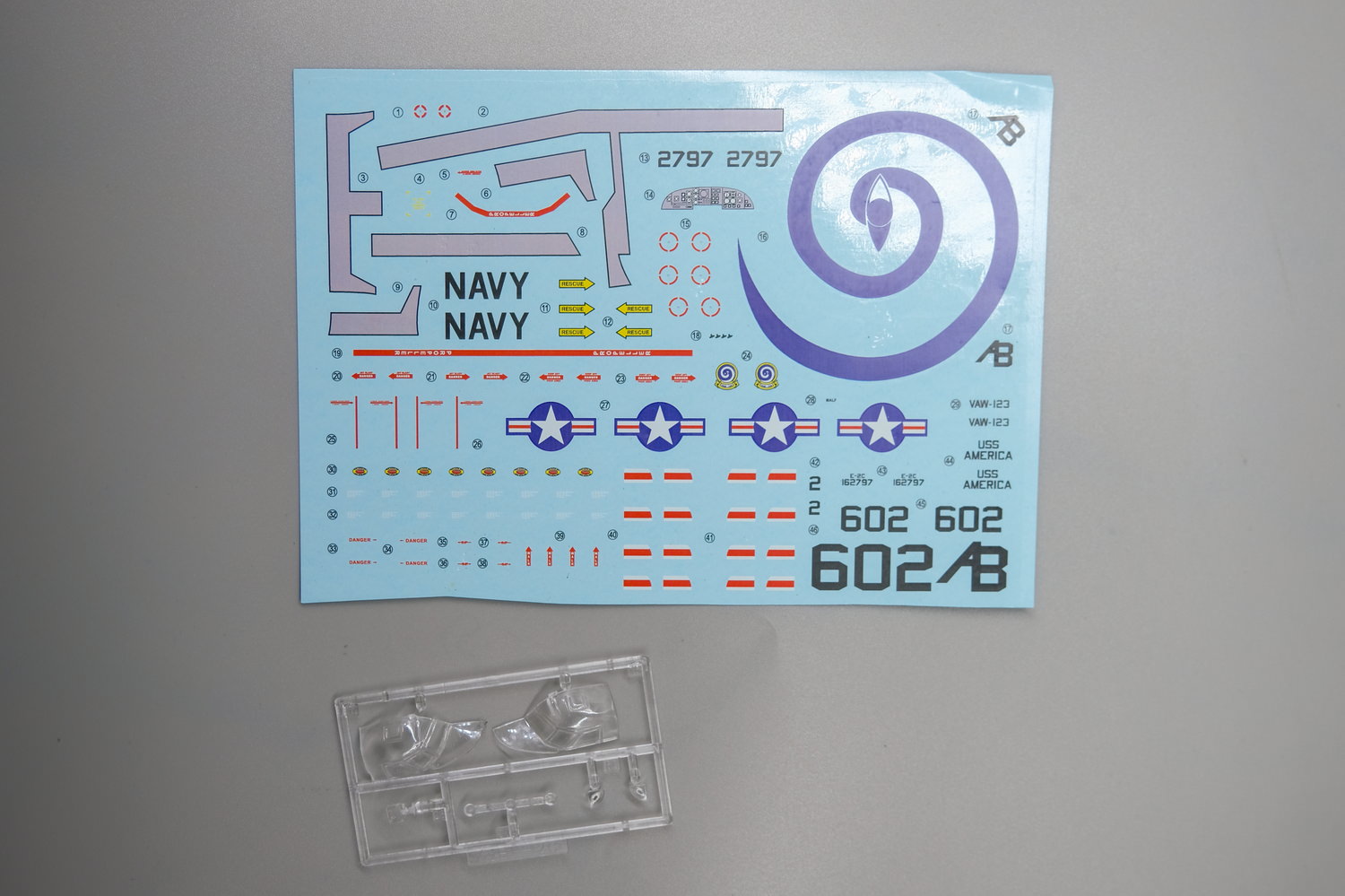 【板件评测】西西利 1/72 E-2C 鹰眼 hawkeye CCLEE XF 00108 拼装飞机模型