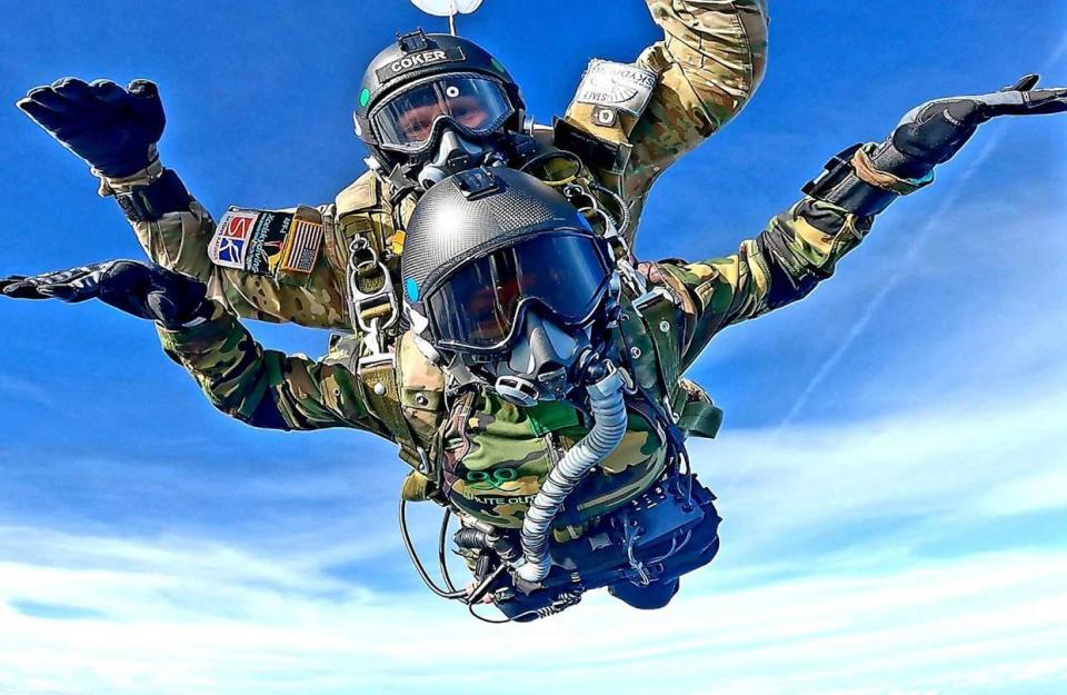 美军高空低开伞 用于特种部队秘密渗透