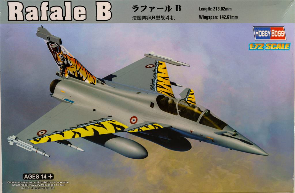 【板件评测】Hobbyboss 1/72 法国达索阵风B型战斗机 Dassault Rafale B 87245