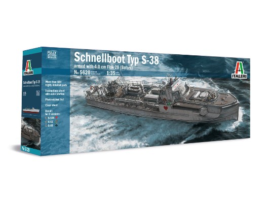 37120 5620 1/35 德国 海军鱼雷艇 Schnelboot S-38