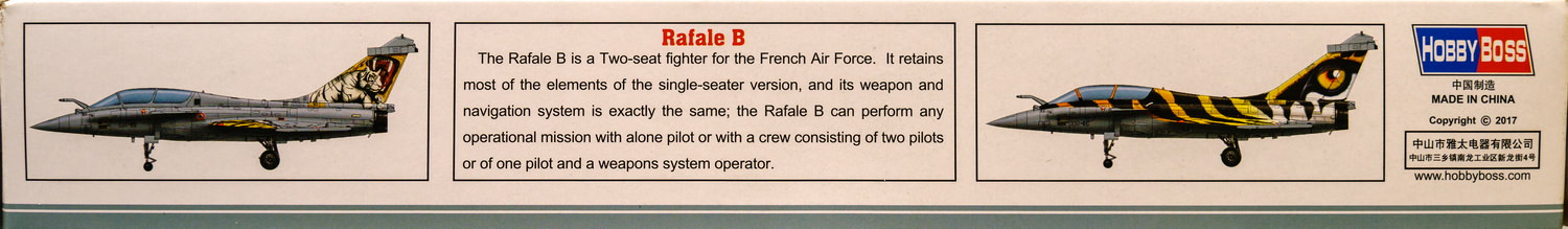 【板件评测】Hobbyboss 1/72 法国达索阵风B型战斗机 Dassault Rafale B 87245
