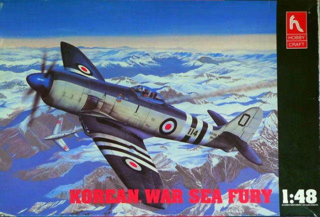 【板件评测】正德福 1/48 海怒战斗机 SEA FURY Kitech 08M-3314H 拼装飞机模型