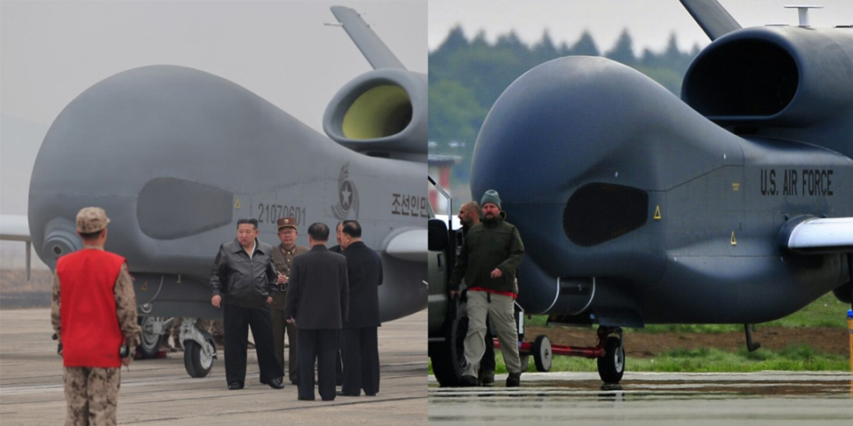 惊!朝鲜“全球鹰”像素级“复刻”美国RQ