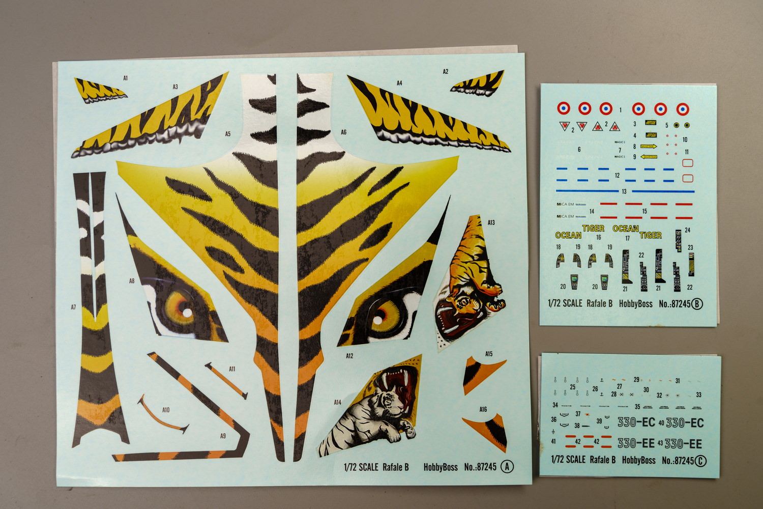 【板件评测】Hobbyboss 1/72 法国达索阵风B型战斗机 Dassault Rafale B 87245