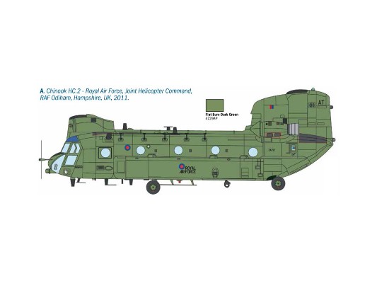 38779 2779 1/48 奇努克HC.2 CH-47F 运输机
