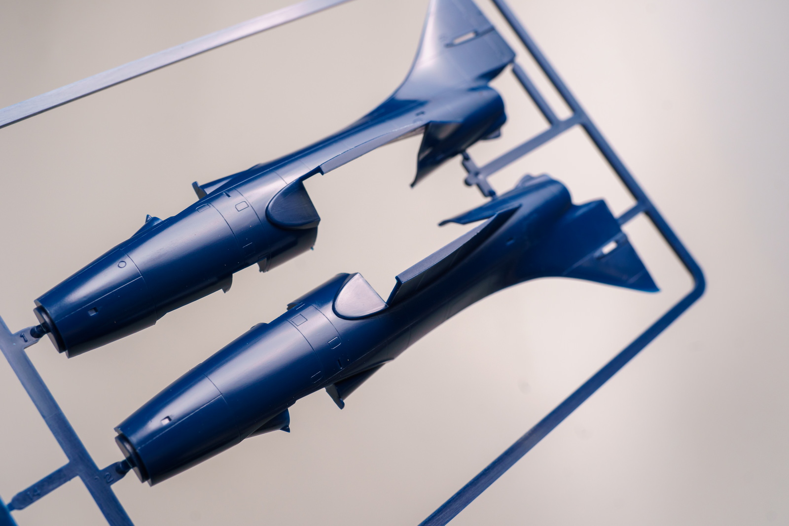 【板件评测】长谷川 JS-138 F9F-2 Panther 美国黑豹战斗机 1/72 HASEGAWA B22 拼装飞机模型