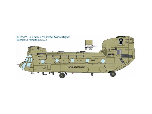 38779 2779 1/48 奇努克HC.2 CH-47F 运输机