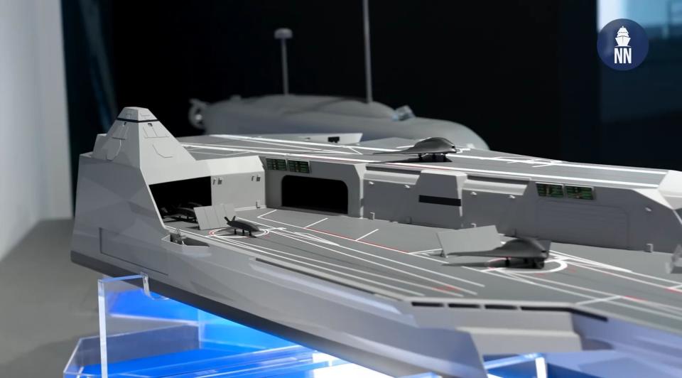 幽灵指挥官母舰!韩国三体舰无人机航母方案