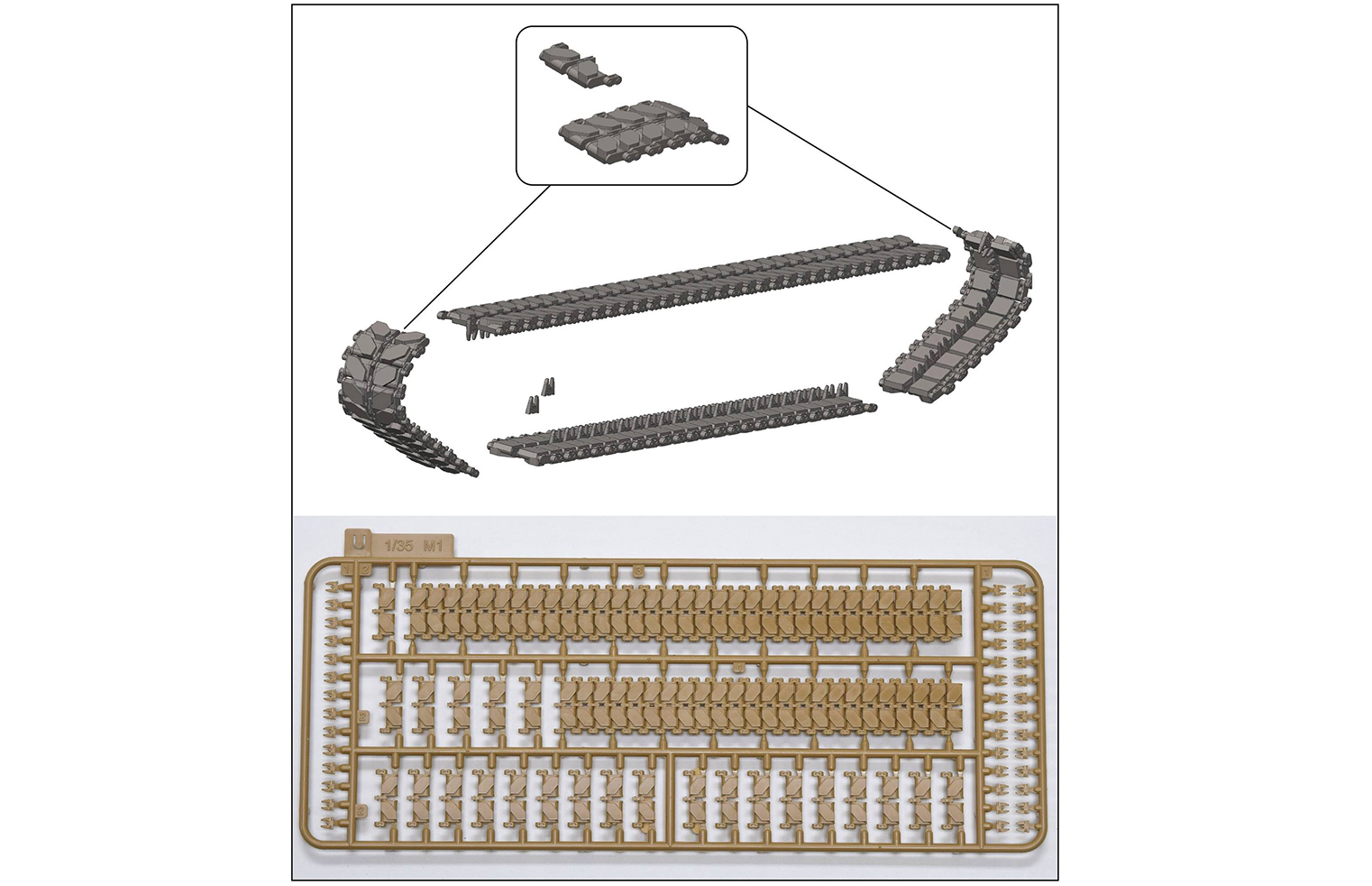 1/35 现代美国 M1A1 艾布拉姆斯主战坦克"海湾战争, 1991年"