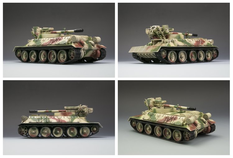 1/35 现代叙利亚 T-34/D30 122mm 自行榴弹炮