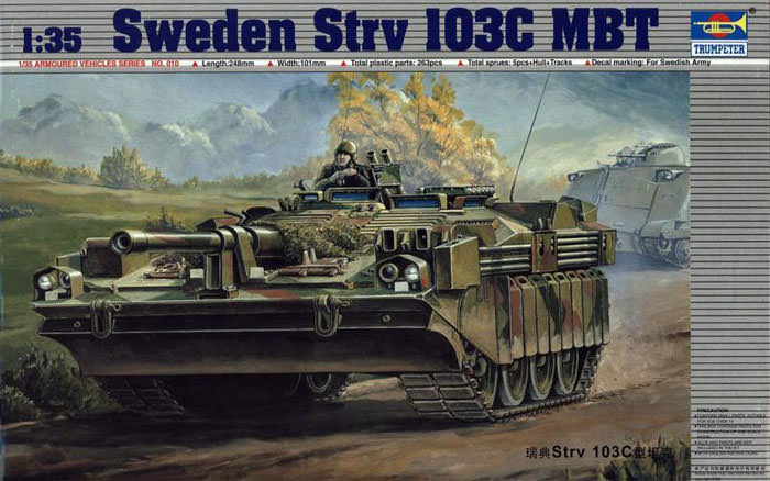 【板件】号手 1/35 00310 瑞典Strv 103C主战坦克