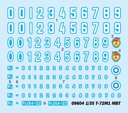 编号:09604 1/35 装甲车辆系列 T-72M1主战坦克